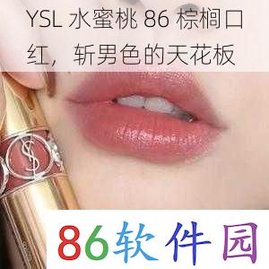 YSL 水蜜桃 86 棕榈口红，斩男色的天花板