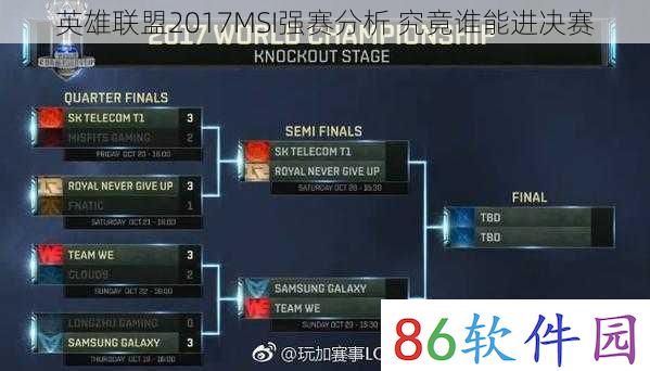 英雄联盟2017MSI强赛分析 究竟谁能进决赛