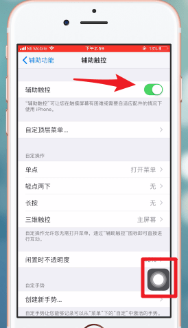 ios12悬浮球在哪